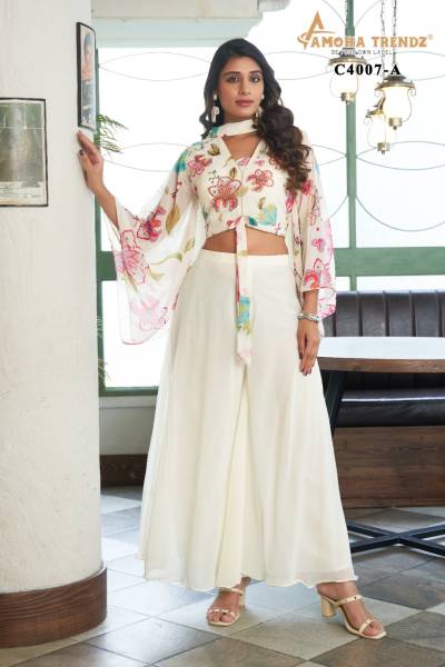 AMOHA C4007-A DESIGNER READYMADE CROP TOP WHOLESALER IN INDIA